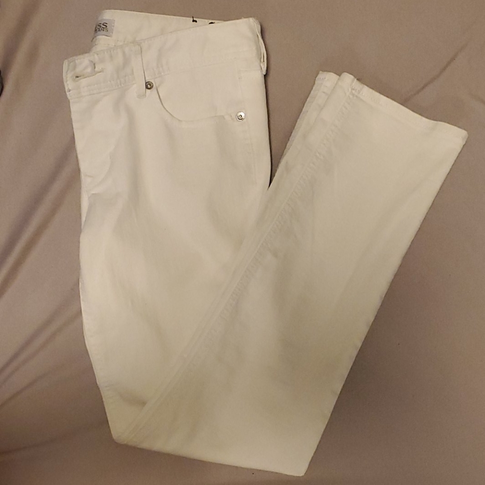 White Express Cropped Skinny Jeans size 6